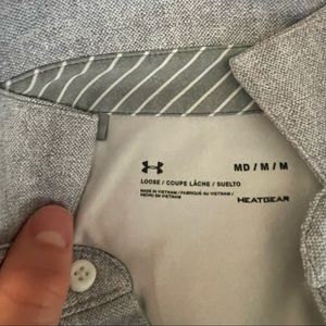 Gray Under Armour Polo